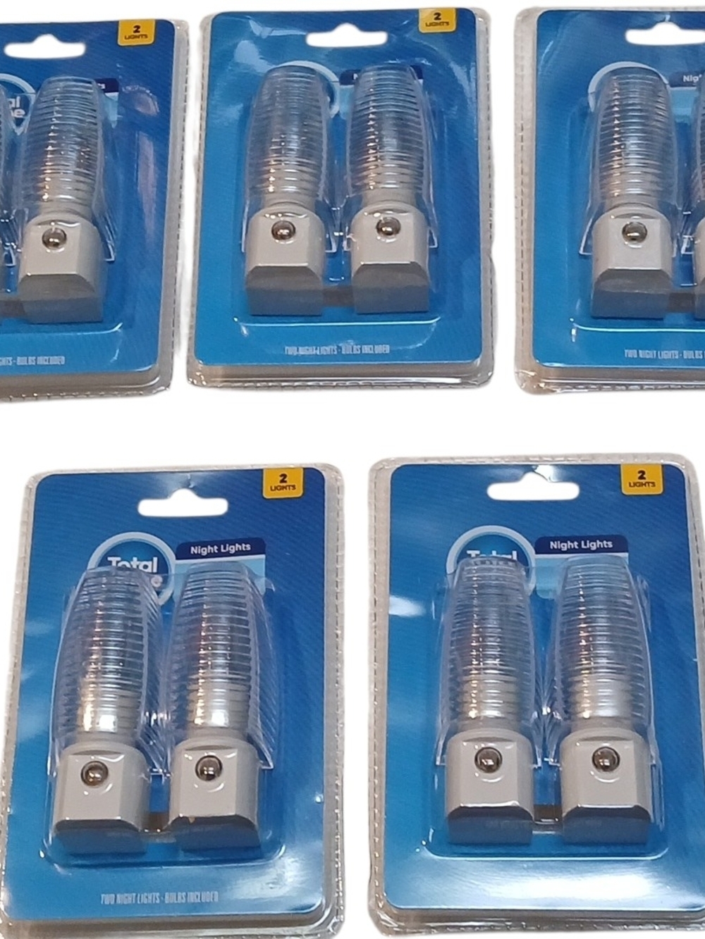 2 Packs Of 2 Total Home -Plug-in,Indoor Automatic Night Light,Bulbs Included